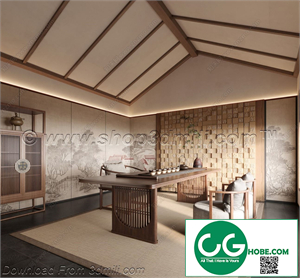 Tea Room 52 3D Model
